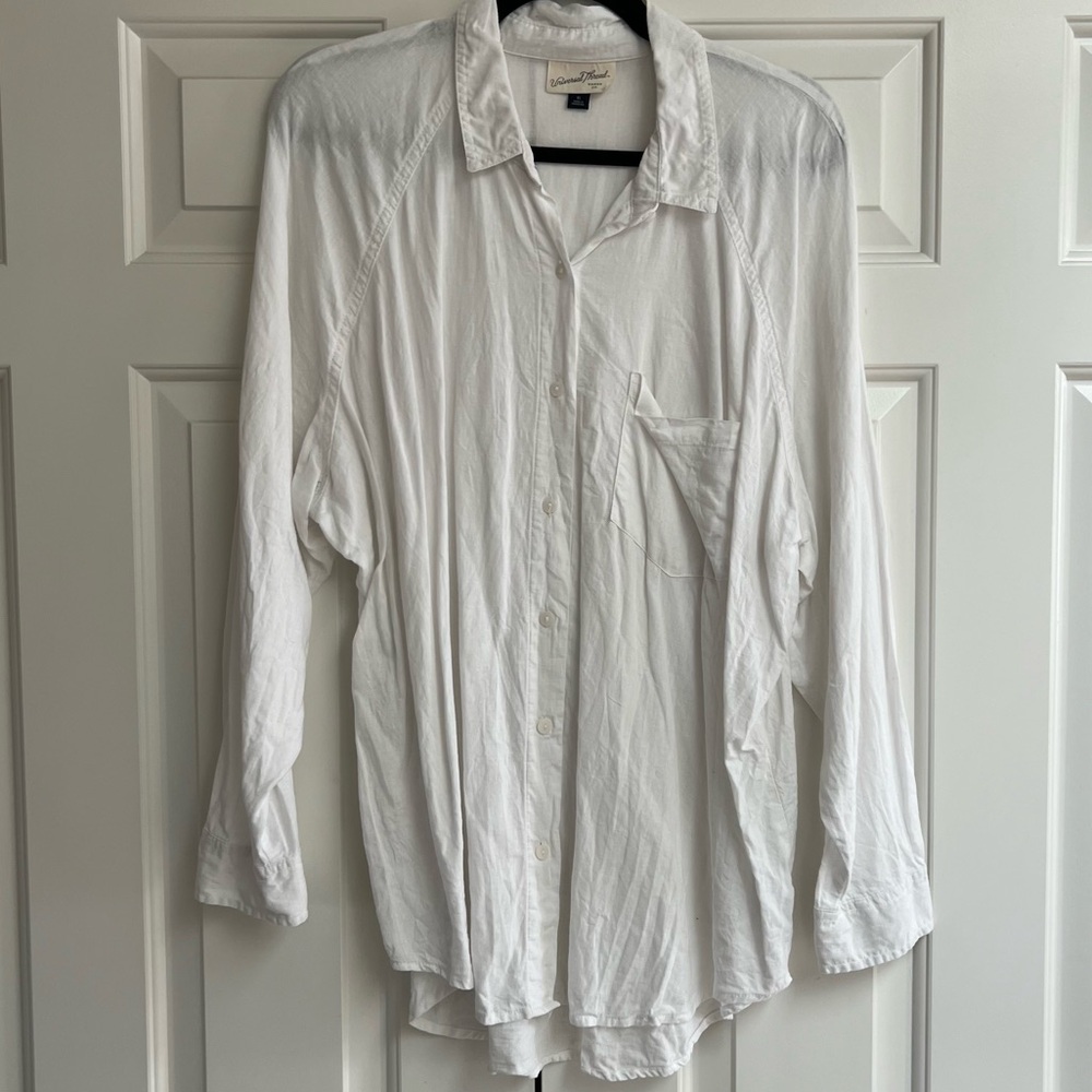 Universal Thread Long Sleeve Linen Button Down Shirt